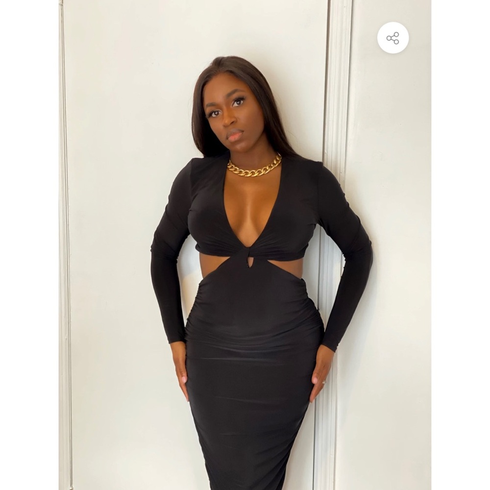 Black MIDI Dress